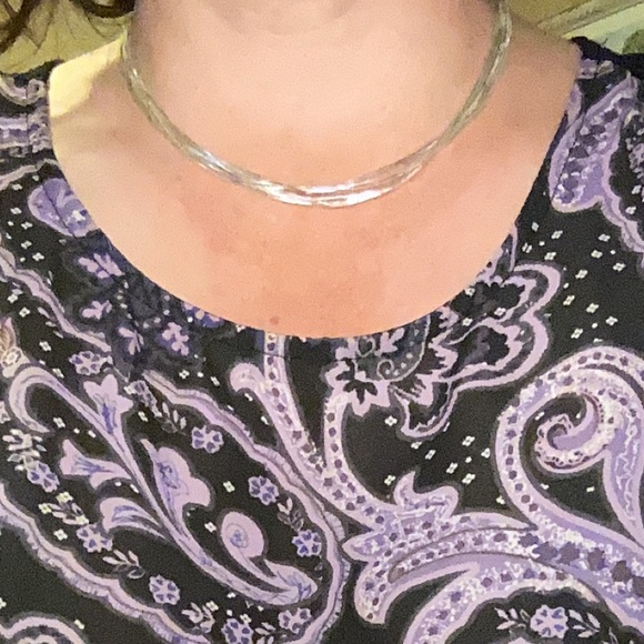 New S925 Stirling Silver Multi-layer Silver Boho Minimalist Necklace - Picture 1 of 2